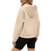 imageOFEEFAN Hoodies for Womens Sweatshirt Cropped Fall Fashion 2024 Outfits Trendy Fleece Pullover Long Sleeve TopsBeige