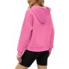imageOFEEFAN Hoodies for Womens Sweatshirt Cropped Fall Fashion 2024 Outfits Trendy Fleece Pullover Long Sleeve TopsPink