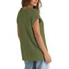 imageOFEEFAN Sweater Vest for Women Cap Sleeve Tops Knit Lightweight Sweaters XSXL18 Army Green