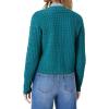 imageOFEEFAN Womens Cardigan Sweaters Open Front Long Sleeve Button Down Knit Jackets with Pockets 2024 Fall WinterPlain Blue