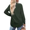 imageOFEEFAN Womens Sweatshirt Crewneck Long Sleeve Shirts High Low Tops Curved HemJdarkgreeen