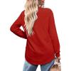imageOFEEFAN Womens Sweatshirt Crewneck Long Sleeve Shirts High Low Tops Curved HemMred
