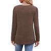 imageOFEEFAN Long Sleeve Shirts for Women Fall Fashion 2025 Dressy Casual Blouses Trendy Pleated Tunic Tops for LeggingsCoffee