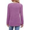 imageOFEEFAN Long Sleeve Shirts for Women Fall Fashion 2025 Dressy Casual Blouses Trendy Pleated Tunic Tops for LeggingsTaro