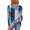 imageOFEEFAN Long Sleeve Shirts for Women Fall Fashion 2025 Dressy Casual Blouses Trendy Pleated Tunic Tops for LeggingsZfloral Tech