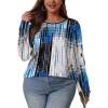 imageOFEEFAN Long Sleeve Shirts for Women Fall Fashion 2025 Dressy Casual Blouses Trendy Pleated Tunic Tops for LeggingsZfloral Tech