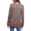 imageOFEEFAN Long Sleeve Shirts for Women Lightweight Crew Neck Casual Tunic TopsC06pink