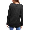 imageOFEEFAN Long Sleeve Shirts for Women Lightweight Crew Neck Casual Tunic TopsC07grey