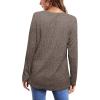 imageOFEEFAN Long Sleeve Shirts for Women Lightweight Crew Neck Casual Tunic TopsC08khaki