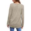 imageOFEEFAN Long Sleeve Shirts for Women Lightweight Crew Neck Casual Tunic TopsC09apricot