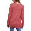 imageOFEEFAN Long Sleeve Shirts for Women Lightweight Crew Neck Casual Tunic TopsC10scarlet