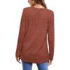 imageOFEEFAN Long Sleeve Shirts for Women Lightweight Crew Neck Casual Tunic TopsC21caramel Orange