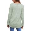 imageOFEEFAN Long Sleeve Shirts for Women Lightweight Crew Neck Casual Tunic TopsC24bean Green