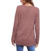 imageOFEEFAN Long Sleeve Shirts for Women Lightweight Crew Neck Casual Tunic TopsC27 Brick Red