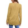 imageOFEEFAN Long Sleeve Shirts for Women Lightweight Crew Neck Casual Tunic TopsC28 Yellow