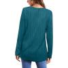 imageOFEEFAN Long Sleeve Shirts for Women Lightweight Crew Neck Casual Tunic TopsC30marine Blue