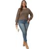 imageOFEEFAN Womens Tunic Tops Ruffle Sleeve Shirts Pleated Front Blouses Fall Travel Outfits S3XLA03coffee