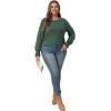 imageOFEEFAN Womens Tunic Tops Ruffle Sleeve Shirts Pleated Front Blouses Fall Travel Outfits S3XLA05army Green