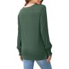 imageOFEEFAN Womens Tunic Tops Ruffle Sleeve Shirts Pleated Front Blouses Fall Travel Outfits S3XLA05army Green
