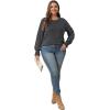 imageOFEEFAN Womens Tunic Tops Ruffle Sleeve Shirts Pleated Front Blouses Fall Travel Outfits S3XLA10darkgrey