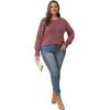imageOFEEFAN Womens Tunic Tops Ruffle Sleeve Shirts Pleated Front Blouses Fall Travel Outfits S3XLA11maroon