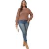 imageOFEEFAN Womens Tunic Tops Ruffle Sleeve Shirts Pleated Front Blouses Fall Travel Outfits S3XLA14nutmeg