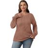 imageOFEEFAN Womens Tunic Tops Ruffle Sleeve Shirts Pleated Front Blouses Fall Travel Outfits S3XLA14nutmeg