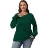 imageOFEEFAN Womens Tunic Tops Ruffle Sleeve Shirts Pleated Front Blouses Fall Travel Outfits S3XLA16green