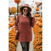imageOFEEFAN Long Sleeve Shirts for Women Long Sweaters with Pockets Tunic Tops Loose FitB Caramel