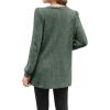 imageOFEEFAN Long Sleeve Shirts for Women Long Sweaters with Pockets Tunic Tops Loose FitB Green