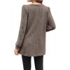 imageOFEEFAN Long Sleeve Shirts for Women Long Sweaters with Pockets Tunic Tops Loose FitCoffee