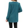 imageOFEEFAN Long Sleeve Shirts for Women Long Sweaters with Pockets Tunic Tops Loose FitMarine Blue