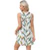 imageOFEEFAN Womens Summer Dresses 2025 Loose V Neck Sleeveless Sundresses Swimsuit Coverup with Pockets FloralPlainEyeletA Floral 03