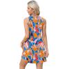 imageOFEEFAN Womens Summer Dresses 2025 Loose V Neck Sleeveless Sundresses Swimsuit Coverup with Pockets FloralPlainEyeletA Floral 13