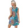 imageOFEEFAN Womens Summer Dresses 2025 Loose V Neck Sleeveless Sundresses Swimsuit Coverup with Pockets FloralPlainEyeletA Floral 14