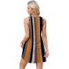 imageOFEEFAN Womens Summer Dresses 2025 Loose V Neck Sleeveless Sundresses Swimsuit Coverup with Pockets FloralPlainEyeletA Floral 21