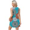 imageOFEEFAN Womens Summer Dresses 2025 Loose V Neck Sleeveless Sundresses Swimsuit Coverup with Pockets FloralPlainEyeletA Floral 24