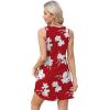 imageOFEEFAN Womens Summer Dresses 2025 Loose V Neck Sleeveless Sundresses Swimsuit Coverup with Pockets FloralPlainEyeletA Floral 37
