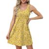 imageOFEEFAN Womens Summer Dresses 2025 Loose V Neck Sleeveless Sundresses Swimsuit Coverup with Pockets FloralPlainEyeletA Floral 47