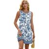 imageOFEEFAN Summer Dresses for Women 2025 Loose Beach Vacation Casual Crew Neck Sleeveless Sundresses with Pockets Tank DressEthnic Floral