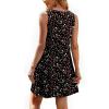 imageOFEEFAN Summer Dresses for Women 2025 Loose Beach Vacation Casual Crew Neck Sleeveless Sundresses with Pockets Tank DressFloral Black