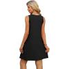 imageOFEEFAN Summer Dresses for Women Casual Sundress with Pocket Beach Cover Up SwimsuitBlack