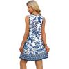 imageOFEEFAN Summer Dresses for Women Casual Sundress with Pocket Beach Cover Up SwimsuitEthnic Floral
