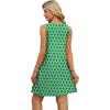 imageOFEEFAN Summer Dresses for Women Casual Sundress with Pocket Beach Cover Up SwimsuitGreen Floral