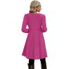 imageOFEEFAN Womens Fall Dresses Crew Neck Long Sleeve Winter Knit Sweater Dress 2024Irregularhot Pink