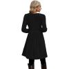 imageOFEEFAN Womens Fall Dresses Crew Neck Long Sleeve Winter Knit Sweater Dress 2024Ribbedblack