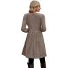 imageOFEEFAN Womens Fall Dresses Crew Neck Long Sleeve Winter Knit Sweater Dress 2024Ribbedcoffee