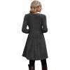 imageOFEEFAN Womens Fall Dresses Crew Neck Long Sleeve Winter Knit Sweater Dress 2024Ribbeddarkgrey