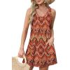 imageOFEEFAN Womens Summer Dresses 2025 V Neck Sleeveless Sundresses with Pockets Beach Vacation Clothes FloralPlainA Floral 04