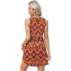 imageOFEEFAN Womens Summer Dresses 2025 V Neck Sleeveless Sundresses with Pockets Beach Vacation Clothes FloralPlainA Floral 04